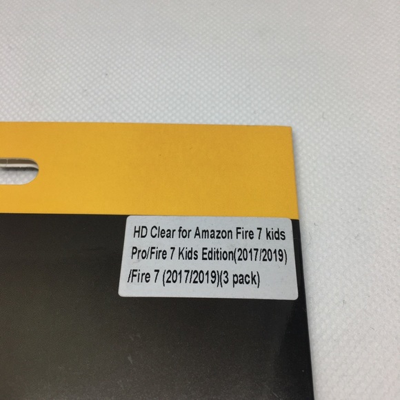 HP NIP Supershieldz Amazon Kinlde Fire 7 PET Clear Shield Screen Protectors, 3pk - Picture 3 of 4